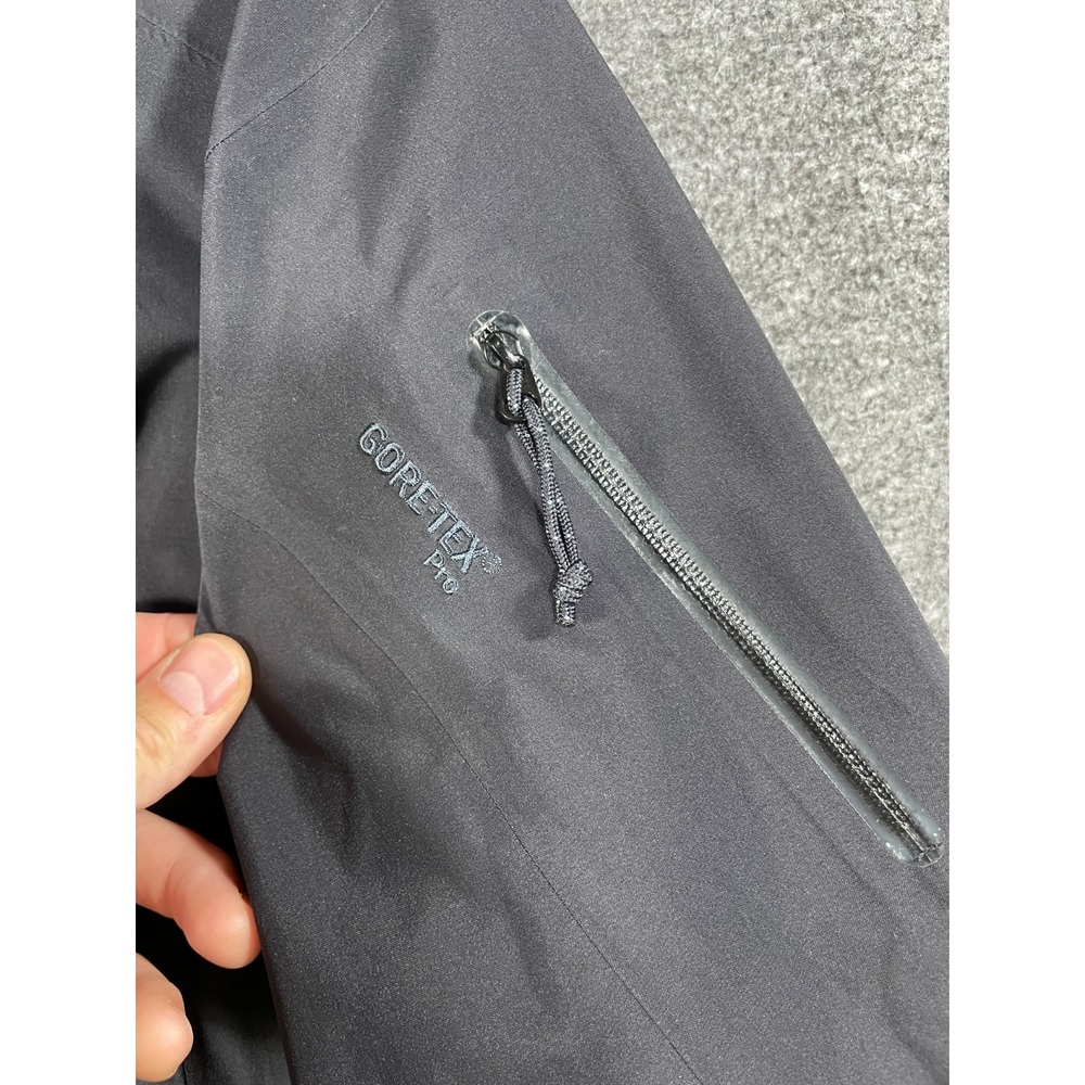 Arc'teryx Jacket Womens Large Black Theta AR Hooded Waterproof Rain Shell - Picture 8 of 16